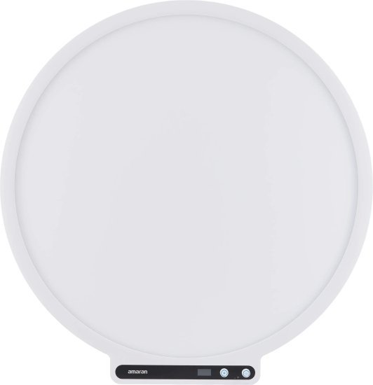 פנס LED עגול ליוצרי תוכן 60W Bi-Color ומעמד לשולחן עבודה דגם Verge Max מבית Amaran - צבע לבן