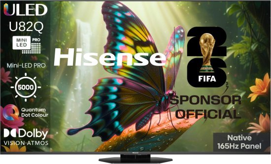 טלוויזיה חכמה 75 אינץ' Hisense UHD 4K Mini LED PRO 75U82Q