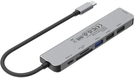 מפצל 7 חיבורים דגם H1118A מבית Unitek - שנתיים אחריות על ידי היבואן הרשמי