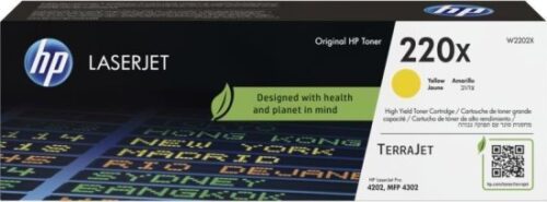 מחסנית טונר מקורית HP LaserJet 220X W2202X - צבע צהוב