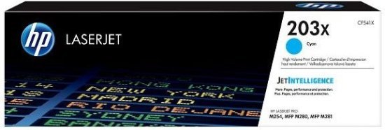 מחסנית טונר מקורית HP LaserJet 203X CF541X - צבע ציאן