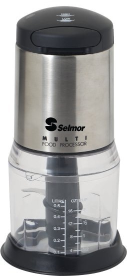קוצץ ירקות חשמלי 0.5 ליטר 260W מבית Selmor - צבע נירוסטה