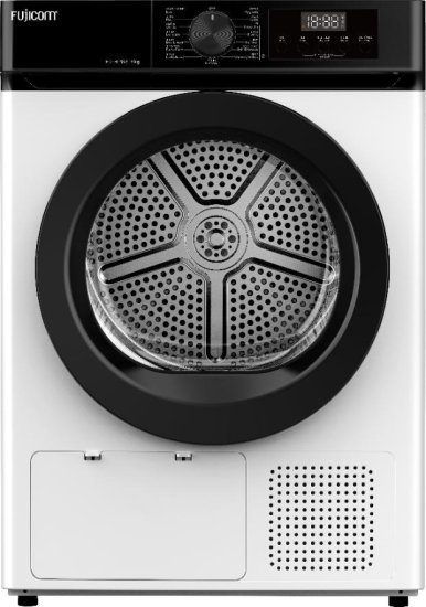 מייבש כביסה פתח חזית 8 ק''ג קונדנסור Fujicom FJ-HP88 650W HeatPump - צבע לבן