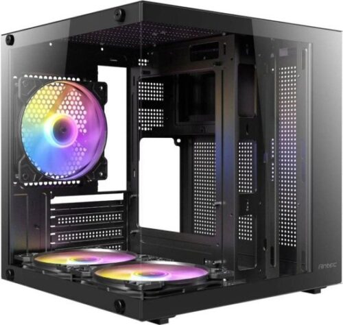 444086_b_1.jpg מארז מחשב ללא ספק Antec VCX10M RGB Micro-ATX Mini Tower - צבע שחור