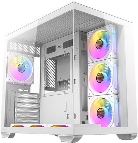 מארז מחשב ללא ספק Antec CX Mirror ARGB ATX Mid Tower - צבע לבן