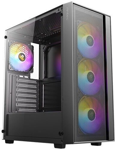 מארז מחשב ללא ספק Antec AX65 ARGB ATX Mid Tower - צבע שחור