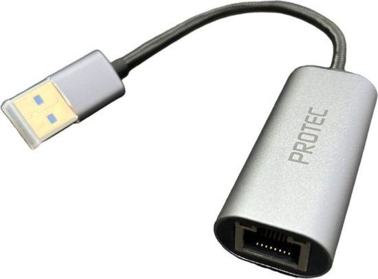 מתאם רשת מחיבור USB 3.0 לחיבור Gigabit Ethernet דגם DM296 מבית Protec - אורך 15 ס''מ