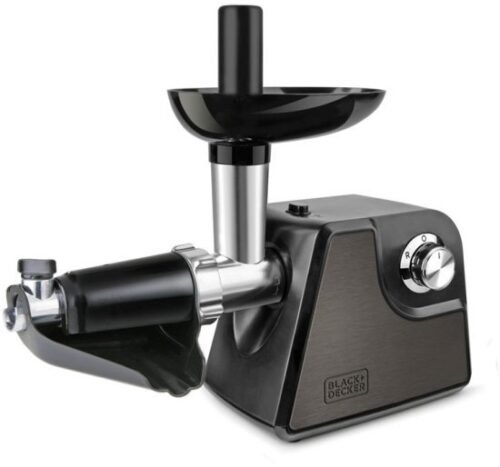 מטחנת בשר עוצמתית Black+Decker BXMMA1000E 1000W - נירוסטה - שנתיים אחריות יבואן רשמי