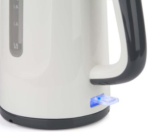 קומקום חשמלי עוצמתי 1.7 ליטר Black+Decker BXKE2200E 2200W - צבע לבן