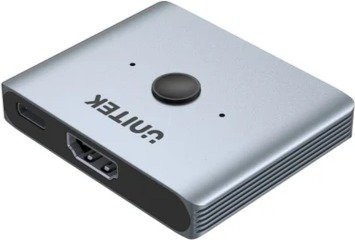 445203_b_1.jpg בורר HDMI דו-כיווני תומך ברזולוציה עד 8K מבית Unitek - שנתיים אחריות על ידי היבואן הרשמי