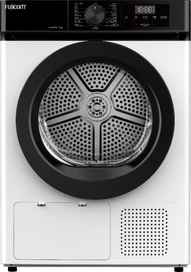 מייבש כביסה פתח חזית 9 ק''ג קונדנסור Fujicom FJ-HP99 650W HeatPump - צבע לבן