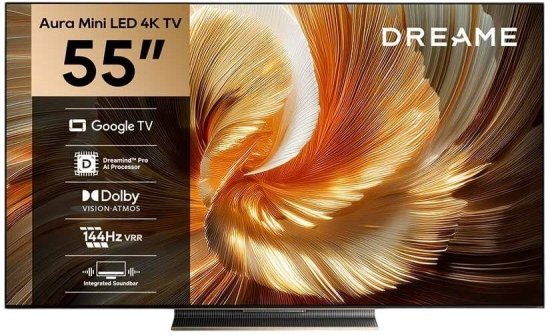 445852_b_1.jpg טלוויזיה חכמה ''Dreame Aura Mini LED 4K S100 55 - שלוש שנות אחריות יבואן רשמי על ידי קריסטלינו