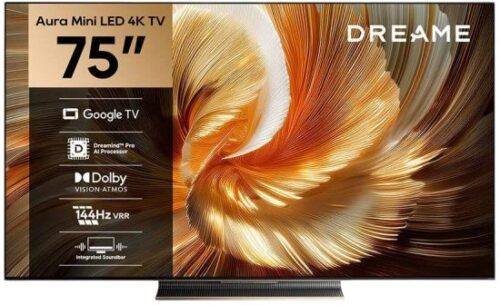 445916_b_1.jpg טלוויזיה חכמה ''Dreame Aura Mini LED 4K S100 75 - שלוש שנות אחריות יבואן רשמי על ידי קריסטלינו