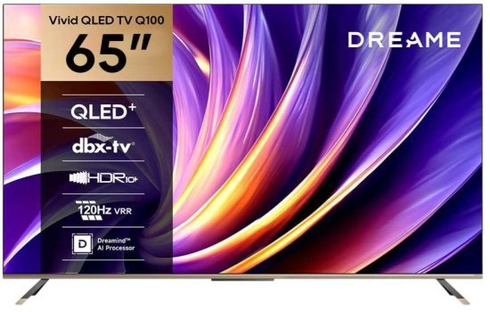 טלוויזיה חכמה ''Dreame Vivid QLED Q100 65 - שנה אחריות יבואן רשמי על ידי קריסטלינו