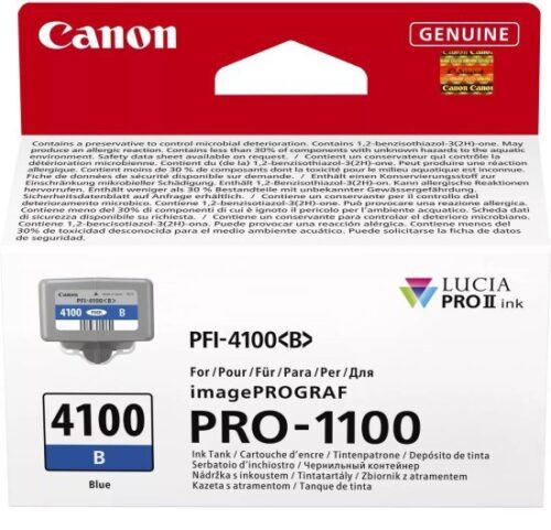 ראש דיו מקורי Canon PFI-4100B - צבע כחול