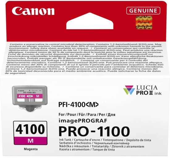 ראש דיו מקורי Canon PFI-4100M - צבע מג'נטה