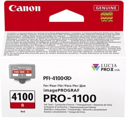 ראש דיו מקורי Canon PFI-4100R - צבע אדום