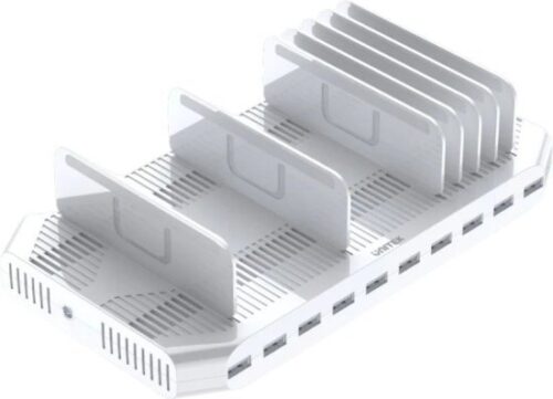 עמדת טעינה 96W עם 10 יציאות Y-2172 מבית Unitek - שנתיים אחריות על ידי היבואן הרשמי