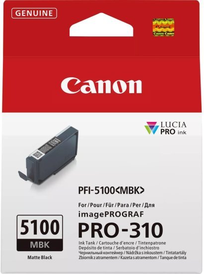 446089_b_1.jpg ראש דיו מקורי Canon PFI-5100MBK - צבע שחור מט