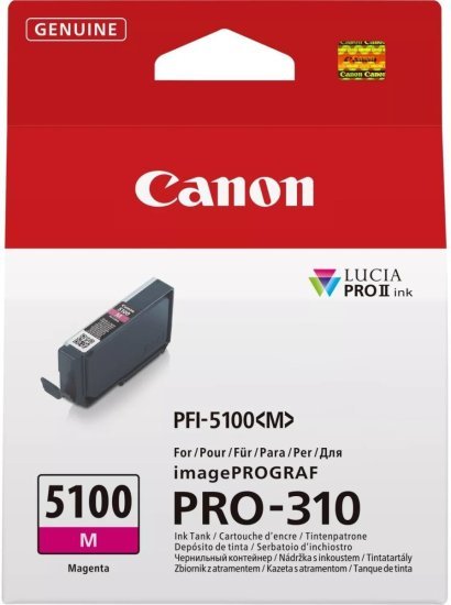 ראש דיו מקורי Canon PFI-5100M - צבע מג'נטה