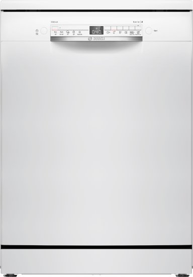 מדיח כלים עומד רחב 60 ס''מ Bosch Serie 2 SMS2HTW06E - צבע לבן - תוצרת פולין - אחריות יבואן רשמי BSH