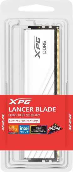 446977_b_1.jpg זכרון למחשב Adata XPG Lancer Blade Customizable RGB DDR5 U-DIMM 16GB 6000MT / s CL48 - צבע לבן