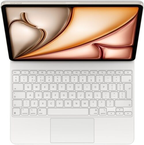 מציאון ועודפים - מקלדת Apple Magic Keyboard בעברית ל-iPad Air 13-inch (M3 / M2) - צבע לבן