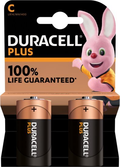 47029_b_1.jpg 2 סוללות C לא נטענות Duracell Plus Power