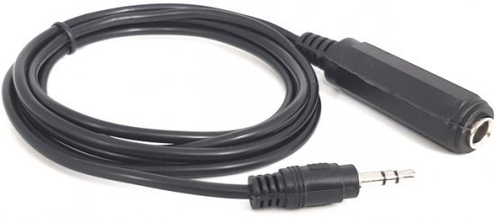 כבל 3.5 מ''מ זכר לחיבור 6.5 מ''מ נקבה באורך מטר וחצי Gold Touch