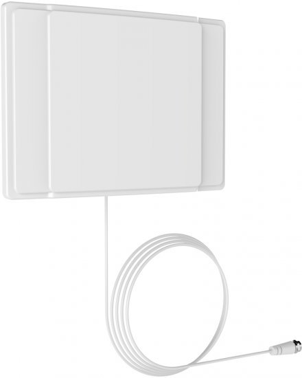 אנטנה DVB-T שטוחה לקליטת שידורי טלוויזיה של עידן+ Barkan Indoor HDTV AF40P.W