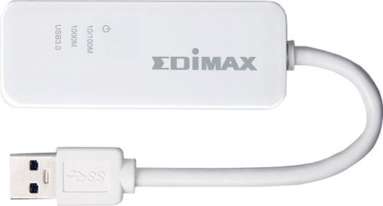 60186_b_1.jpg מתאם רשת Edimax Gigabit Ethernet USB 3.0 Adapter 10/100 / 1000Mbps EU-4306 V2