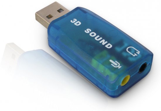 כרטיס קול USB 2.0 עם מיקרופון Gold Touch E-USB-5.1