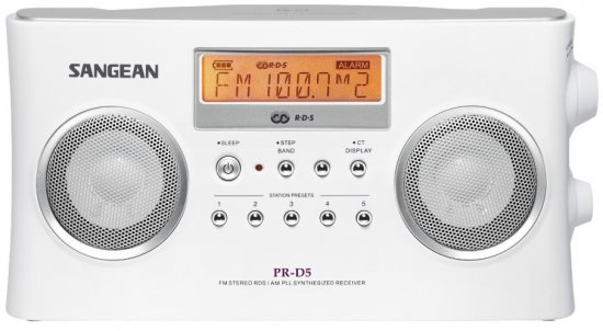 רדיו נייד / שולחני סטריאופוני SANGEAN PRD-5 - צבע לבן