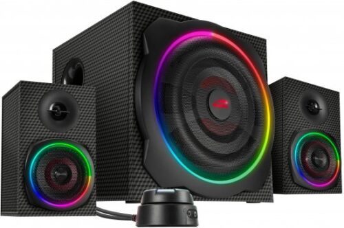 מערכת רמקולים SpeedLink Gravity Carbon RGB 2.1 עם Bluetooth - צבע שחור