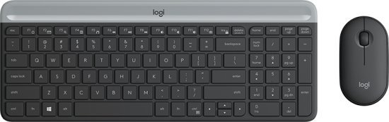 סט מקלדת ועכבר אלחוטיים Logitech MK470 Slim