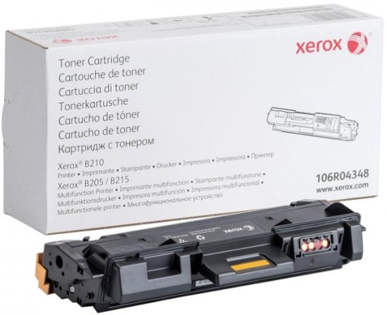 טונר שחור מקורי למדפסת Xerox B205/B210 / B215 106R04348