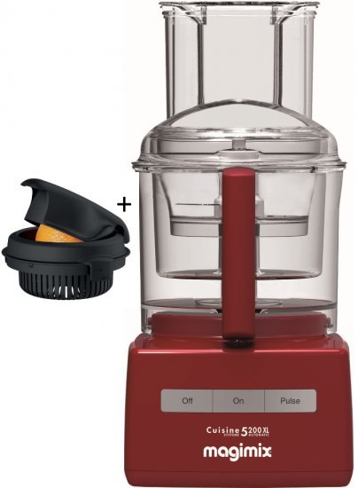 מעבד מזון 3.6 ליטר Magimix 5200JXL Premium 1100W - צבע אדום - אחריות יבואן רשמי ניופאן