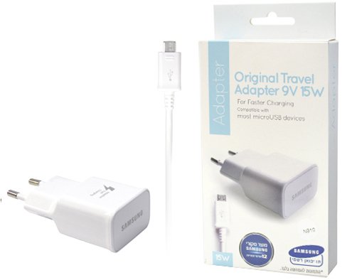 מטען קיר מהיר Samsung Adaptive Fast Travel 15W + כבל Micro USB