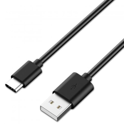 כבל סנכרון וטעינה USB ל-USB Type-C - באורך 1 מטר - צבע שחור