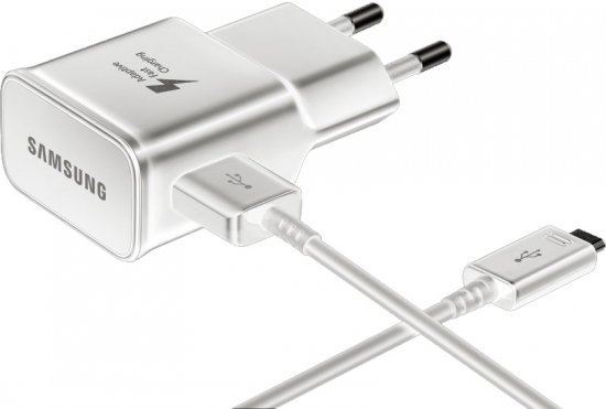 מטען קיר מהיר Samsung Super Fast Travel Charger 15W + כבל USB Type-C - צבע לבן
