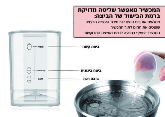 מכשיר להכנת ביצים EGG MASTER ATL-142 מבית Gold Line