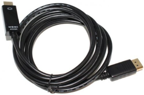 כבל מחיבור Display Port זכר לחיבור HDMI זכר באורך 3 מטר Gold Touch - תומך 4K 30Hz