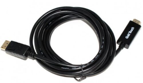 כבל מחיבור Display Port זכר לחיבור HDMI זכר באורך 1.8 מטר Gold Touch - תומך 4K 30Hz