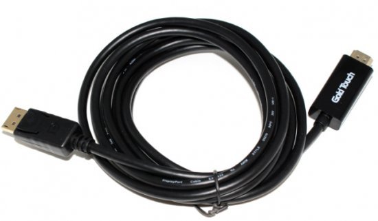 כבל מחיבור Display Port זכר לחיבור HDMI זכר באורך 1.8 מטר Gold Touch - תומך 4K 30Hz