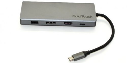 תחנת עגינה USB Type-C עם חיבורי Gold Touch SU-C15 DP+HDMI+VGA+4xUSB+LAN+TF / SD
