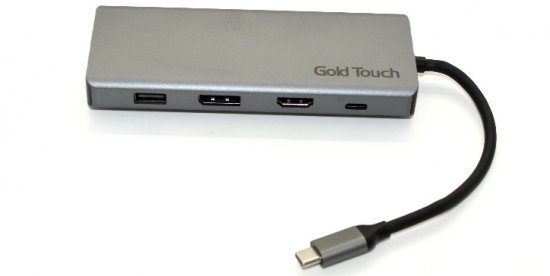 תחנת עגינה USB Type-C עם חיבורי Gold Touch SU-C15 DP+HDMI+VGA+4xUSB+LAN+TF / SD