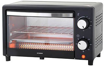 טוסטר אובן 9 ליטר Hyundai  HATO-90B 650W - צבע שחור